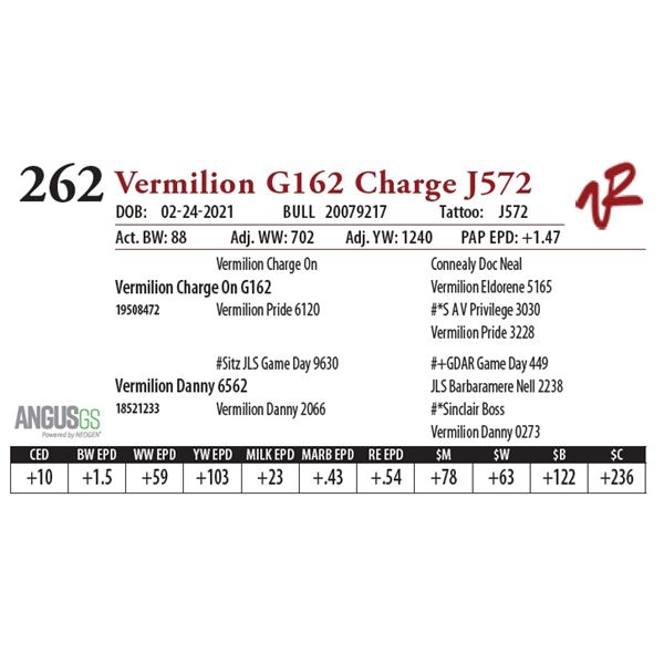 VERMILION G162 CHARGE J572