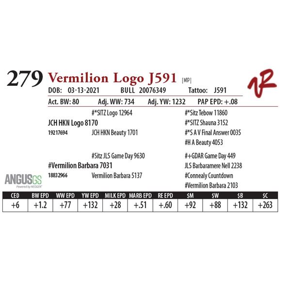 VERMILION LOGO J591