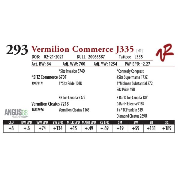 VERMILION COMMERCE J335