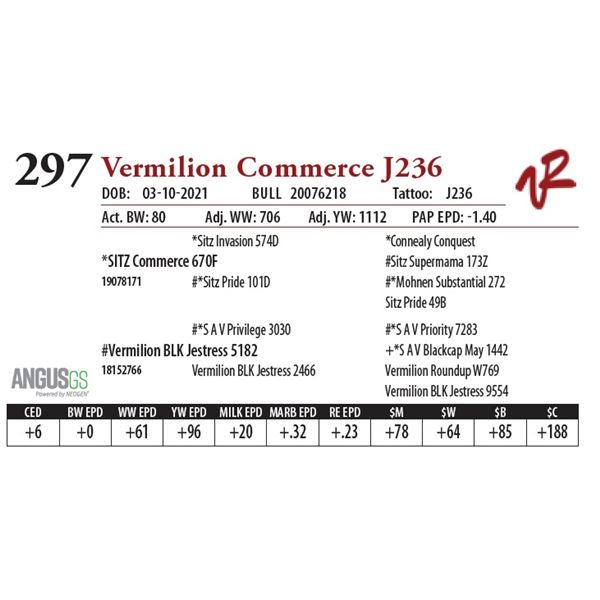 VERMILION COMMERCE J236