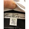 Image 2 : Ladies Kenneth Cole Felt Trench Coat - Size XS - Black