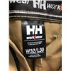 Image 2 : Men's Helly Hansen Workwear - Beige and Black Work Pants - Size W32/L30