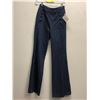 Image 1 : Ladies Vintage Looking Jeans - Back Zip, Flared Bottoms and Bottom Front Panel - Size S
