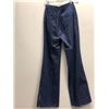 Image 2 : Ladies Vintage Looking Jeans - Back Zip, Flared Bottoms and Bottom Front Panel - Size S