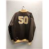Image 2 : Men's 50th Annual Grammy's Awards Satin Jacket - Limited Edition - Size XL - Dark Brown with Gold - 