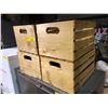 Image 1 : Four Wood Storage Crates with misc. kids toys