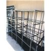 Image 1 : Seven Metal Shelving Units w/o glass shelves