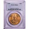 Image 1 : 1928 $20 St. Gaudens Double Eagle Gold Coin PCGS MS64