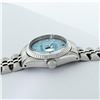 Image 6 : Rolex Ladies Stainless Steel Ice Blue Diamond Datejust Wristwatch