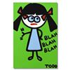 Image 1 : Todd Goldman "Blah, Blah, Blah" Original Acrylic Painting On Canvas