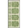 Image 2 : Uncut Sheet of (4) State of Louisiana Baby Bond Obsolete Notes