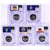 Image 1 : 2005-S Silver Proof State Quarter (5) Coin Set PCGS PR69DCAM