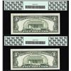 Image 2 : (2) Consecutive 1981 $5 Federal Reserve Ink Smears Error Notes PCGS Gem New 65PPQ