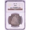 Image 1 : 1865 $1 Proof Seated Liberty Silver Dollar Coin NGC PF64