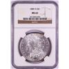 Image 1 : 1889-S $1 Morgan Silver Dollar Coin NGC MS63