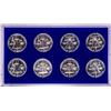 Image 2 : Set of 1956-1963 Proof Franklin Half Dollar Coin Set