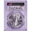 Image 1 : 2021 Type 2 $1 American Silver Eagle Coin PCGS MS70 First Strike Damstra Signature