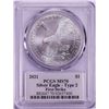 Image 2 : 2021 Type 2 $1 American Silver Eagle Coin PCGS MS70 First Strike Damstra Signature