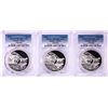 Image 1 : Lot of (3) 2016 Proof South Africa 2 Rand Cheetah Silver Coins PCGS PR70DCAM