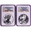 Image 1 : West Point 2013-W $1 Enhanced & Proof American Silver Eagle Coins NGC PF70/SP70 FR