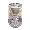 Image 1 : Roll of (20) Brilliant Uncirculated 1963 Franklin Half Dollar Coins