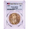 Image 1 : 2019 $50 American Gold Eagle Coin PCGS MS70 First Day of Issue