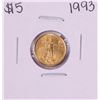 Image 1 : 1993 $5 American Gold Eagle Coin