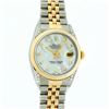 Image 2 : Rolex Men's Two Tone Mother Of Pearl Diamond Datejust Wristwatch