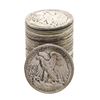 Image 2 : Roll of (20) Assorted Date Walking Liberty Half Dollar Coins Circulated