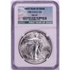 Image 1 : 1986 $1 American Silver Eagle Coin NGC MS69 First Year Issue