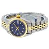 Image 5 : Rolex Ladies Two Tone Blue Roman Fluted Datejust Jubilee Band Wristwatch