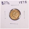 Image 1 : 1878 $2 1/2 Liberty Head Quarter Eagle Gold Coin