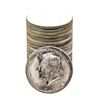 Image 1 : Roll of (20) Brilliant Uncirculated 1964-D Kennedy Half Dollar Coins