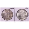 Image 1 : Lot of (2) 1896 $1 Morgan Silver Dollar Coins