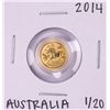 Image 1 : 2014 Australia $5 Lunar Year of the Horse 1/20 Oz Gold Coin