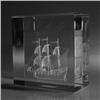 Image 1 : Image 3 Crystal Spanish Galleon paperweight