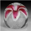 Image 1 : Unknown maker pink flower paperweight