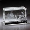Image 1 : Laser Light Reindeer Sleigh paperweight