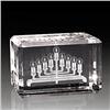 Image 1 : Laser Light Menorah crystal paperweight