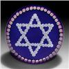 Image 1 : P. McD Glass Studio Star of David paperweight