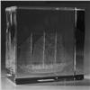 Image 1 : Image3 Crystal Tall Ship Schooner paperweight
