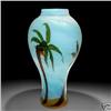 Image 1 : Smallhouse Art Glass 2003 Palm Trees vase