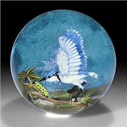 Jim D'Onofrio Jay and Caterpillar paperweight