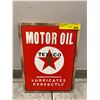 Image 1 : Texaco Motor Oil Sign - Vintage Looking