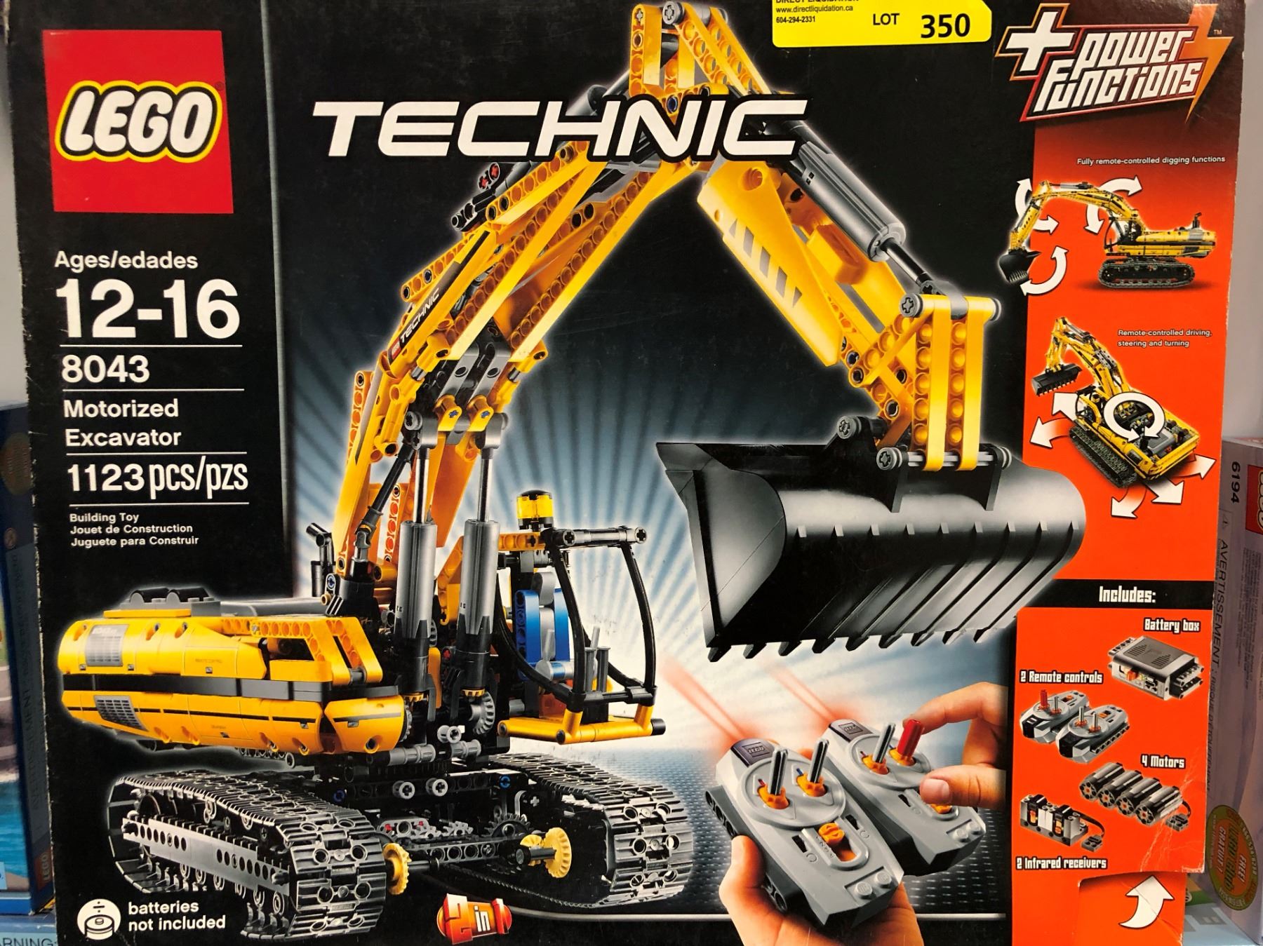 8043 LEGO - Technic Power Functions 8043 Motorized Excavator - new in Box
