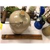 Image 2 : Vintage Two Headed Lamp, misc. collection of pottery, drums and jugs