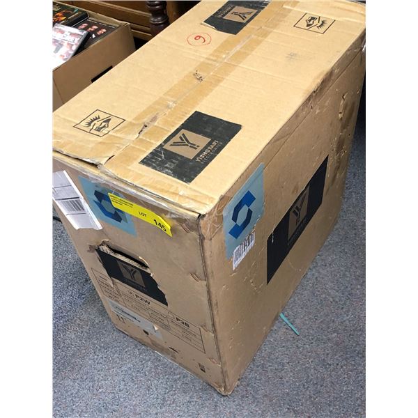Computer Box - Golden Field - White with black plexiglass side