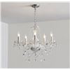 Image 1 : Saint Mossi Chrome and Glass Chandelier - new in box