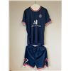 Image 1 : Soccer Jerseys/Shorts - Mbappe # 7 - Paris Saint Germain - Size L