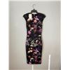 Image 2 : Group of 4 Ted Baker Dresses - Size 0 - Fitted Black with Pink Roses (retails for $295 ea)